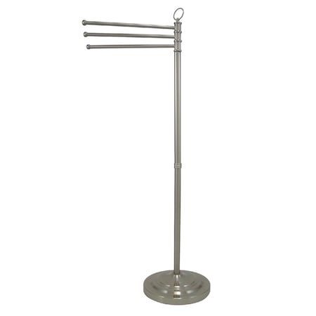 Kingston Brass Vintage Pedestal Towel Bar, Brushed Nickel CC2028